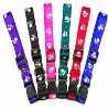 6 NYLON DOG COLLAR WITH WHITE DOG FOOT, 3/4''X16''-22''