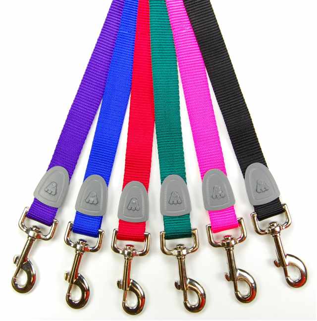 6 NYLON LEASH MIXED COLOR, 1''X48'